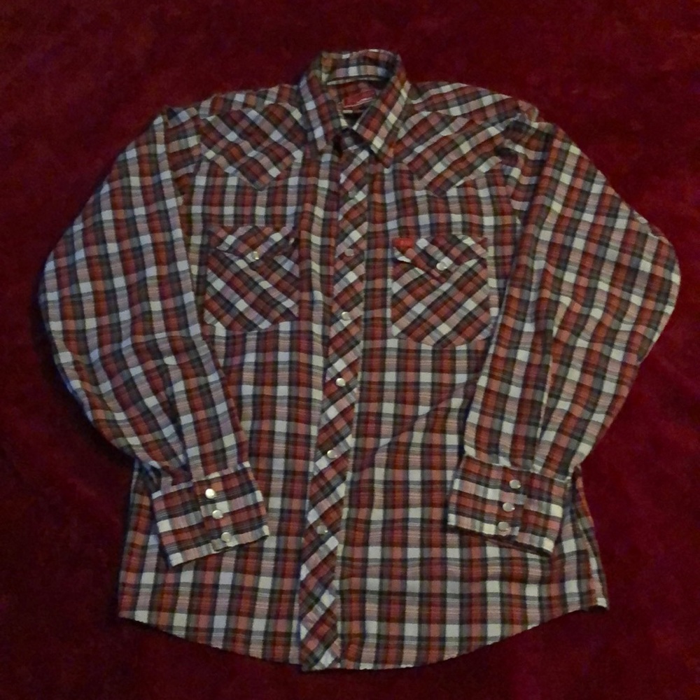 Ely Plains Vintage Western Pearl Snap 16-35